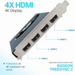 VisionTek AMD Radeon RX 550 4GB GDDR5 for PC – Computer Graphics Card: Supports 4k Monitor Resolution – x4 DisplayPort Outputs, PCI Express 3.0, DirectX 12, Bus-Powered - 901458 - Image 8