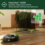 iRobot Roomba 104 2in1 Vacuum & Mop Robot - Self-Empties for 75 Days, Intense Power-Lifting Suction, Vacuums All Floors, Ideal for Pet Hair, LiDAR Smart Navigation Mapping, Mops Hard Floors - Image 6