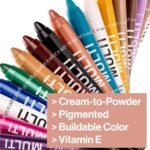 wet n wild Color Icon Cream Eyeliner Eyeshadow Multi-Stick, Moisturizing, Nourishing Velvety Cream-to-Powder Buildable & Blendable Formula, Cruelty-Free & Vegan - Ros-I-Locks - Image 5