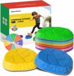 Stepping Stones for kids,8/12 PCS Durable Non-Slip Balance Stones Indoor Outdoor toys for toddlers develope Kids Balance and Coordination Skills - Image 8