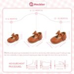 Meckior Infant Baby Girls Soft Sole Bowknot Princess Wedding Dress Mary Jane Flats Prewalker Newborn Light Baby Sneaker Shoes - Image 7