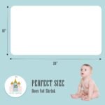 Cute Castle 12 Pack Muslin Burp Cloths for Baby - Ultra-Soft 100% Cotton Baby Washcloths - Large 20'' by 10'' Super Absorbent Milk Spit Up Rags - Burpy Cloths for Unisex, Boy, Girl - White - Image 5