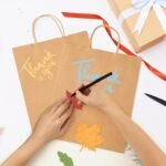 GSSUSA 10x5x13 100Pcs Brown Paper Bags with Handles, Bulk Shopping Grocery Paper Bags, Party Favor, Retail, Small Business, Packaging, Merchandise, Boutique, Wedding - Image 6