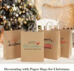 GSSUSA 10x5x13 100Pcs Brown Paper Bags with Handles, Bulk Shopping Grocery Paper Bags, Party Favor, Retail, Small Business, Packaging, Merchandise, Boutique, Wedding - Image 9