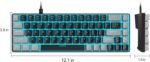 MageGee Portable 60% Mechanical Gaming Keyboard, MK-Box LED Backlit Compact 68 Keys Mini Wired Office Keyboard with Red Switch for Windows Laptop PC Mac - Black/Grey - Image 10