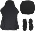 BTSKY Ergonomic Office Computer Game Chair Slipcovers Stretchy Polyester Covers for Reclining Racing Gaming Gaming Chair Black (No Chair) - Image 3