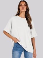 ANRABESS Womens Tops Oversized T Shirts Short Sleeve Crewneck Summer Casual Loose Basic Tee Shirt 2025 Trendy Fashion Clothes - Image 5