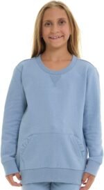 Pink Angel 2-Piece Girls' Fleece Sweatshirt and Jogger Set – Soft Matching Loungewear Outfit for Kids (Sizes 2T-16) - Image 8