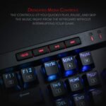 Redragon K580 VATA RGB LED Backlit Mechanical Gaming Keyboard with Macro Keys & Dedicated Media Controls, Hot-Swappable Socket, Onboard Macro Recording (Blue Switches) - Image 7