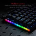 Redragon K580 VATA RGB LED Backlit Mechanical Gaming Keyboard with Macro Keys & Dedicated Media Controls, Hot-Swappable Socket, Onboard Macro Recording (Blue Switches) - Image 8