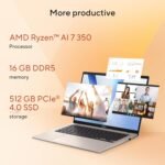 ASUS Vivobook 14 Laptop, Copilot+ PC, 14” WUXGA 60Hz Display, AMD Ryzen AI 7 350 with XDNA NPU, AMD Radeon Graphics, 16GB RAM, 512GB SSD, Platinum Gold, M1407KA-PS74 - Image 6