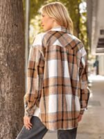 AUTOMET Womens Fall Outfits Fashion Clothes Shackets Flannel Plaid Button Down Long Sleeve Shirts Jackets - Image 5