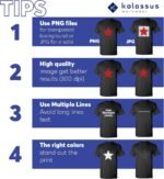 Kolossus Customizable Short Sleeve Shirts Unisex, Personalized t Shirts with Logo, Photo or Text. - Image 6