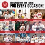 Add Your Own and Text Design Custom Personalized Adult T-Shirt Tee - Image 3