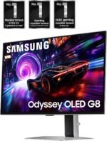 SAMSUNG 27-inch Odyssey QD-OLED G8 (G81SF), 4K, 240Hz, Gaming Monitor, 0.03ms Response Time, DisplayHDR True Black 400, AMD FreeSync™ Premium Pro, Ergonomic Stand, LS27FG810SNXZA, 2025 - Image 4