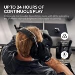 Logitech G Astro A50 X Omni-Platform Wireless Gaming Headset + Base Station for PS5, Xbox, PC: PLAYSYNC Video & Audio Switcher, HDMI 2.1 4K 120Hz VRR, - Image 7