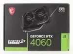 MSI GeForce RTX 4060 Ventus 2X Black 8G OC Gaming Graphics Card - 8GB GDDR6X, PCI Express Gen 4, 128-bit, 3X DP v 1.4a, HDMI 2.1a (Supports 4K & 8K HDR) - Image 9