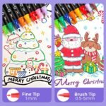 Artecho Acrylic Paint Markers 48 Colors, Acrylic Paint Pens with Brush Tip and Fine Tip for Stone, Rock Painting, Paper, Pumpkin, Wood, Egg, Canvas, Ceramic, Fabric, leather, Glass, DIY Crafts - Image 5