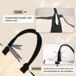 BeeGreen Embroidery Monogram Initial Tote Bag for Women Teacher Mom Friend Personalized Gift for Birthday Beach Wedding Work - Image 5