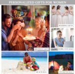 BeeGreen Embroidery Monogram Initial Tote Bag for Women Teacher Mom Friend Personalized Gift for Birthday Beach Wedding Work - Image 8