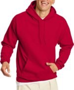 Hanes EcoSmart Hoodie, Midweight Fleece, Pullover Hooded Sweatshirt for Men - Image 3