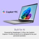 Dell Copilot + Inspiron 14 PC 5441 Laptop - 14-inch FHD+ (1920x1200) Display, Snapdragon X Plus - X1P-64-100, 16GB LPDDR5X RAM, 1TB SSD, Qualcomm Adreno, Windows 11 Home, Onsite Service - Titan Gray - Image 3