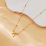 Stocking Stuffers for Women Dainty Bow Necklace 14K Gold Plated Cute Choker Small Pendant Charm Necklaces Teen Gift Trendy Stuff Personalized Jewelry Christmas Gifts - Image 3