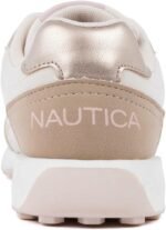 Nautica Kids Running Sneakers – Lightweight Athletic Shoes for Girls with Cushioned Insole – Lace-Up for Walking & School-Cundee-Tan Bronze Pink-13 - Image 4