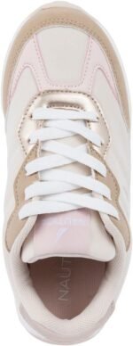 Nautica Kids Running Sneakers – Lightweight Athletic Shoes for Girls with Cushioned Insole – Lace-Up for Walking & School-Cundee-Tan Bronze Pink-13 - Image 5