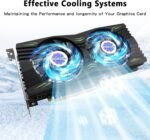 RX 580 Graphics Card 8GB 2048SP GDDR5 256 Bit PC Gaming Video Card 3*DP 1*HDMI PCI Express 3.0 with Freeze Fan Stop for Desktop Computer GPU for Gaming PC - Image 6