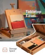 DJAR 49 pcs Acrylic Painting Set, Includes Desktop Easel, Acrylic Paint, Canvas, Sketchbook, Painting Pads, 24 Color Paint Kits for Adults, Artists, Beginners - Image 6