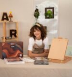 DJAR 49 pcs Acrylic Painting Set, Includes Desktop Easel, Acrylic Paint, Canvas, Sketchbook, Painting Pads, 24 Color Paint Kits for Adults, Artists, Beginners - Image 7