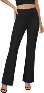 Womens Bootcut Dress Pants Business Casual Work Pants with Pockets High Waist Stretchy Trousers Pull On Office Slacks - Image 3
