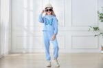 AMCLOS Girl Outfit Sets 5-14 Years Kids Clothes Cute Butterfly Long Sleeve Pullover Hooded Crop Tops+Sweatpant Set Fall - Image 8