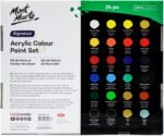 Mont Marte Acrylic Paint Set 24 Colours 36ml, Perfect for Canvas, Wood, Fabric, Leather, Cardboard, Paper, MDF and Crafts - Image 8