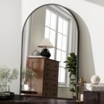 HARRITPURE 20"x30" Arched Bathroom Mirror - Wall Mounted Mirror - Black Arch Mirror - Aluminum Alloy Frame Bathroom Mirror Living Room, Bedroom and Entryway - Image 3