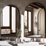 HARRITPURE 20"x30" Arched Bathroom Mirror - Wall Mounted Mirror - Black Arch Mirror - Aluminum Alloy Frame Bathroom Mirror Living Room, Bedroom and Entryway - Image 6