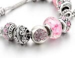 Capital Charms Pink Hearts Silver Plated Charm Bracelet Set, Jewelry Gifts with Beads, Charms, and Adjustable Snake Chain, Fits 7.5"+1.5" - Image 5