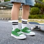 Zoroadke Toddler Boys and Girls Sneakers Low Top Adjustable Strap Canvas Shoes for Kids - Image 8