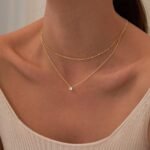 Tewiky Dainty 14k Gold Plated/Silver Cubic Zirconia Necklaces for Women, Simple CZ Jewelry Necklaces Trendy Gifts - Image 6