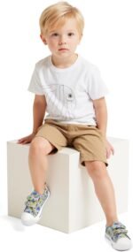 K KomForme Toddler Boys & Girls Shoes Kids Canvas Sneakers with Cartoon Dual Hook and Loops - Image 7