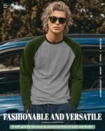 Huukeay 3 Pack Men's Long Sleeve Baseball Shirts, Crew Neck Raglan Cotton Blend Casual Vintage Jersey Sport Tee Tops - Image 3