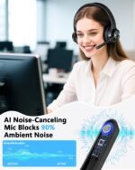 Wireless Headset with Mic for Work, Bluetooth 5.4 Office Headset with AI Noise Cancelling, USB A/C Dongle & Mic Mute for Computer Laptop PC, Lightweight Design for Call Center - Image 4