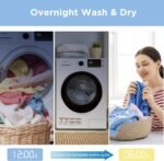 COMFEE’ 24" Washer and Dryer Combo 2.7 cu.ft 26lbs Washing Machine Steam Care, Overnight Dry, No Shaking Front Load Full-Automatic Machine, Dorm White - Image 5