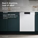 Kenmore 22-14582 24" Built-In Dishwasher - UltraWash, SmartWash, Sanitize Rinse, SmartDry, and Leak Detection - 14 Place Settings - 57 DBA - ENERGY STAR Certified - 24" - White - Image 8