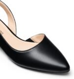 DREAM PAIRS Womens Slingback Kitten Low Block Heels Closed Pointed Toe Ankle Strap Elegant Dressy Pumps Wedding Party Dress Shoes for Women - Image 4