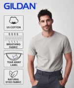 Gildan Custom T-Shirts - Personalized Unisex Crewneck Tee Shirt - Customize Your Image, Text & Photo - Men Women Adult - Image 3