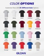 Gildan Custom T-Shirts - Personalized Unisex Crewneck Tee Shirt - Customize Your Image, Text & Photo - Men Women Adult - Image 4