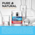 Retinol Cream for Face with Hyaluronic Acid, Day-Night Anti-Aging Moisturizer for Women, Men, Collagen Cream for Face Reduces Wrinkles, Dryness, 1.85 Oz - Image 10