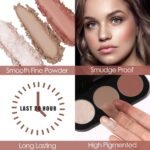 FOCALLURE Blush and Highlighter Palette,3 in 1 Contour Palette,Cruelty-Free Matte Bronzer Powder,Shimmer Illuminator Highlighters for a Glowing Look,#09 - Image 4
